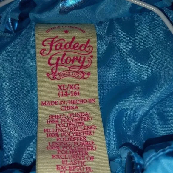 FADED GLORY YOUTH PUFFER VEST - Picture 4 of 4